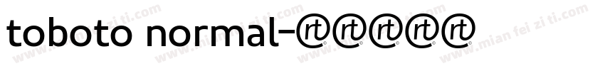 toboto normal字体转换